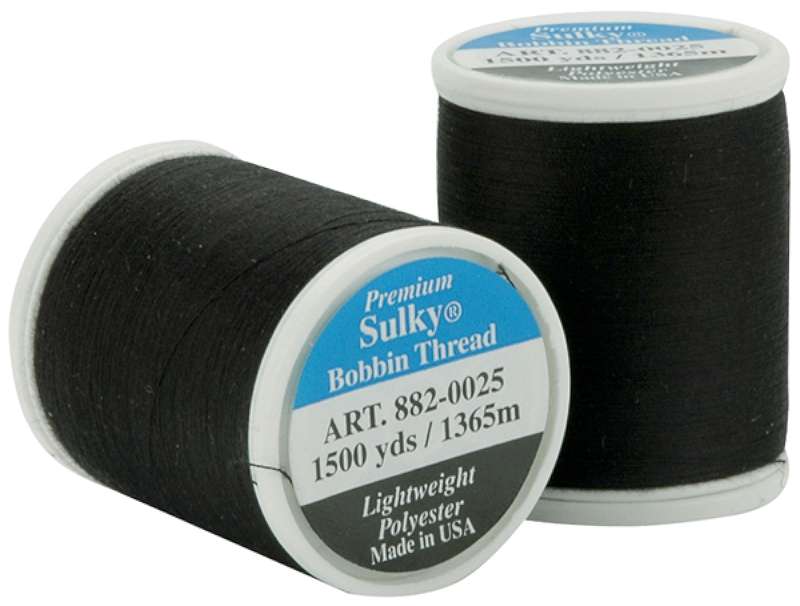 Sulky Bobbin Thread 60wt 1,100yd Black