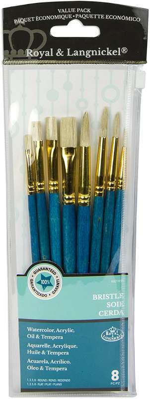 Bristle Value Pack Brush Set 8/Pkg