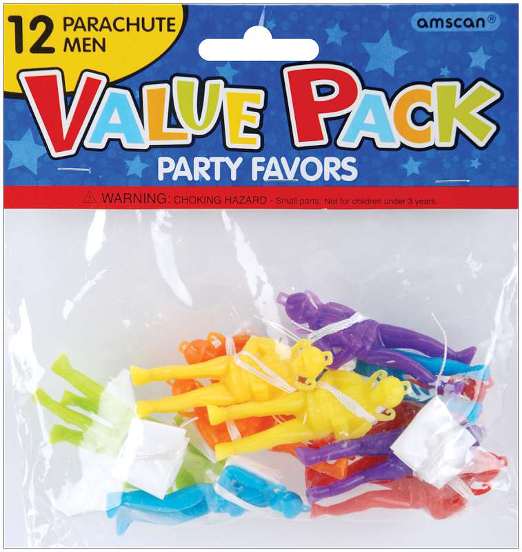 Party Favors 12/Pkg Parachute Men