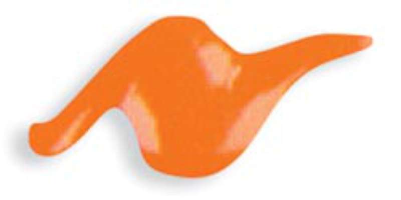 Scribbles 3D Fabric Paint 1oz Shiny - Bright Orange