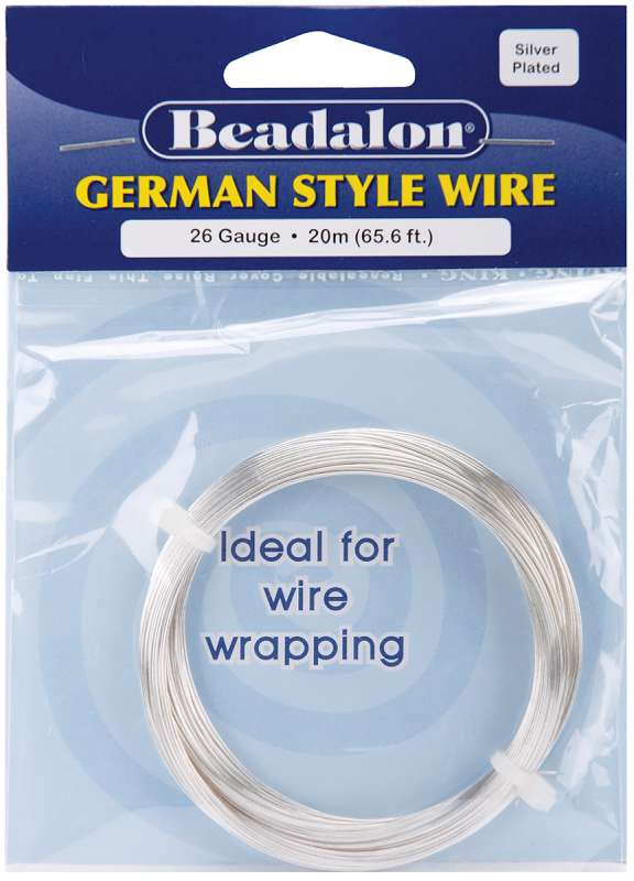 German Style Wire Silver Round - 26 Gauge, 65.5'