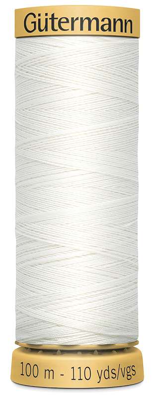 Natural Cotton Thread 110yd Nu White