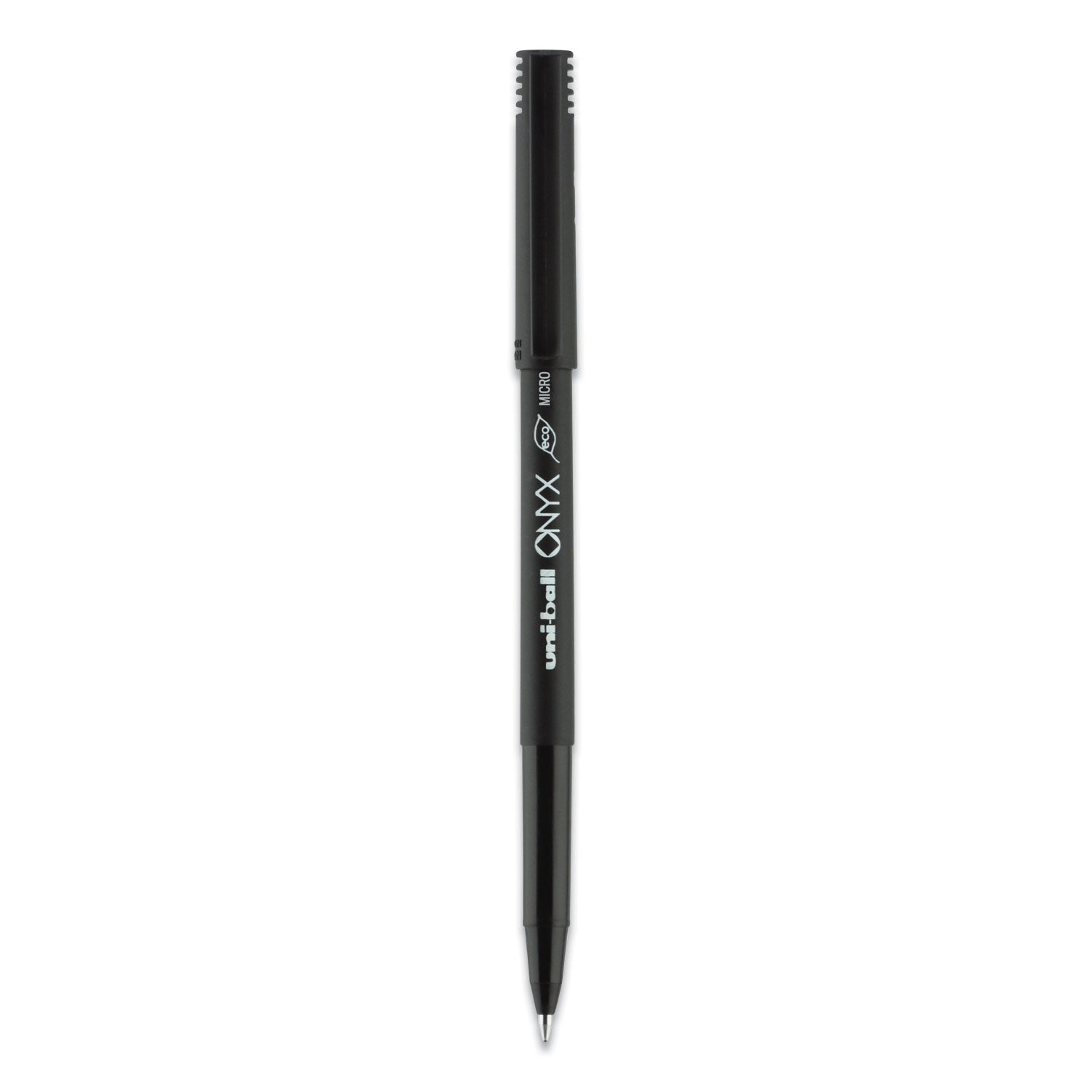 Onyx Roller Ball Stick Dye-Based Pen, Black Ink, Micro, Dozen