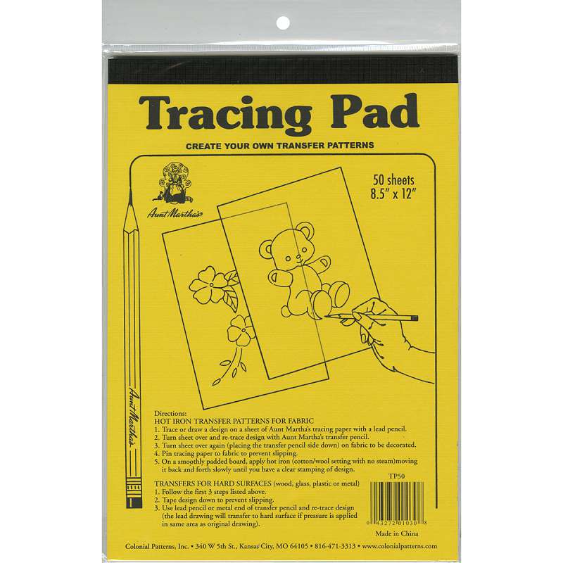 Aunt Martha's Hot Iron Transfer Paper 9"X12" 50/Pkg  