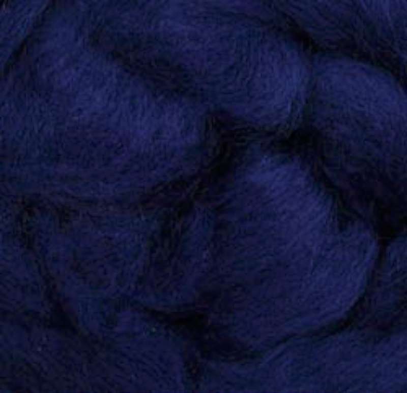 Wool Roving 12" .22oz Blue