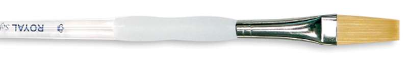 Soft-Grip Golden Taklon Stroke Brush 1/2" Width