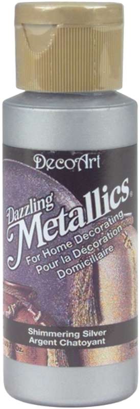 Dazzling Metallics Acrylic Paint 2oz Shimmer Silver