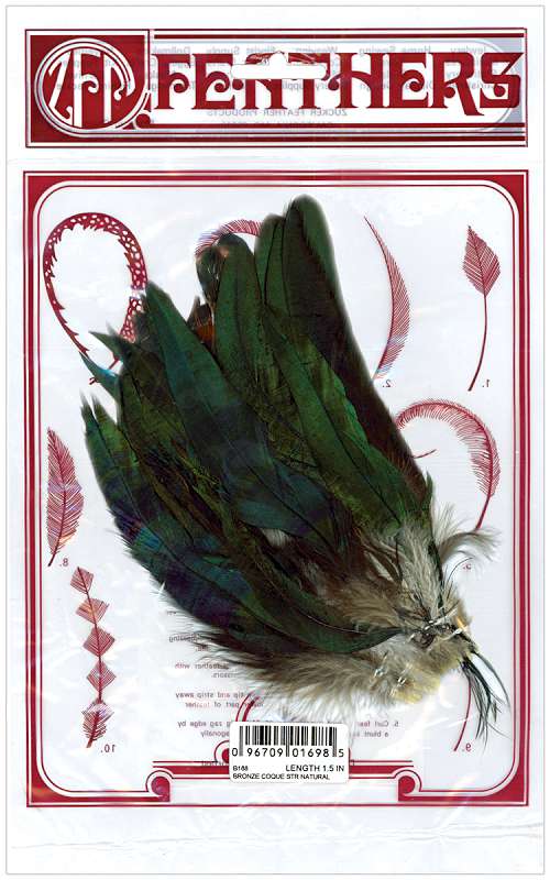 Strung Coque Feathers Natural