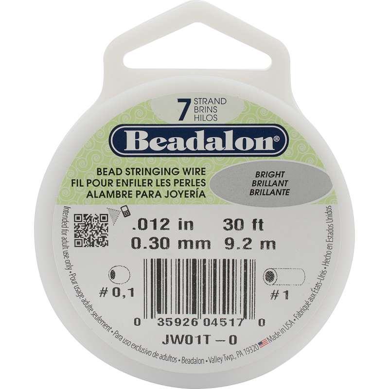 Stringing Wire 7-Strand .012"X30' Bright