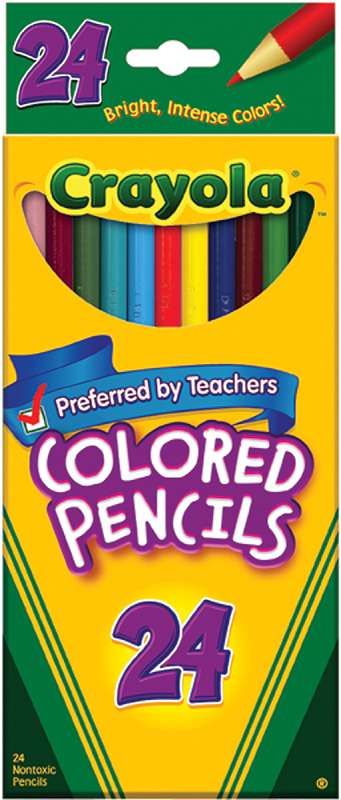 Crayola Colored Pencils 24/Pkg Long