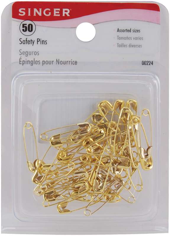 Safety Pins Sizes 00 & 0 50/Pkg