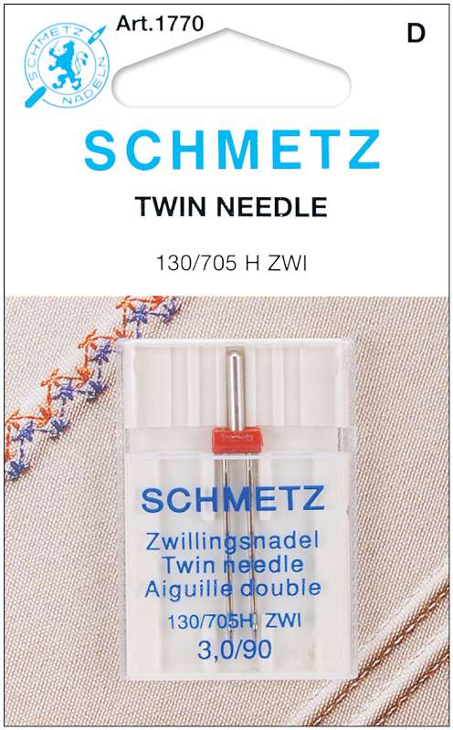 Twin Machine Needle Size 3.0/90 1/Pkg