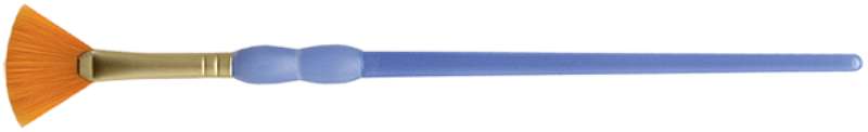 Crafter's Choice Gold Taklon Fan Brush Size 2