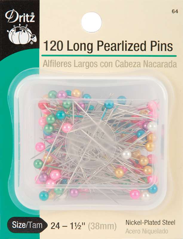 Long Pearlized Pins Size 24 120/Pkg