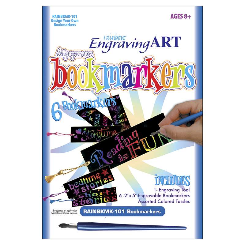 Rainbow Foil Engraving Art Bookmarks     