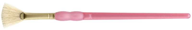 Crafter's Choice White Bristle Fan Brush Size 2