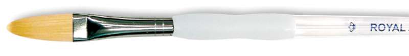 Soft-Grip Golden Taklon Oval Wash Brush 3/4" Width