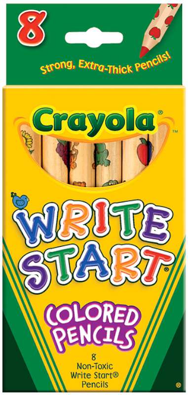 Crayola Write Start Colored Pencils 8/Pkg Long
