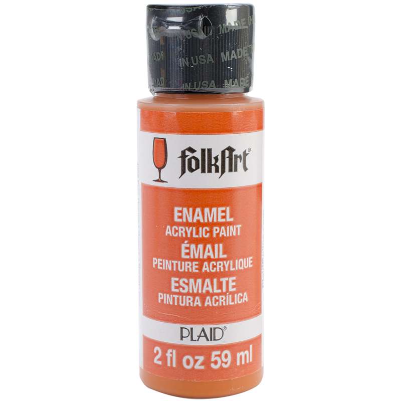 FolkArt Enamel Paint 2oz Pure Orange