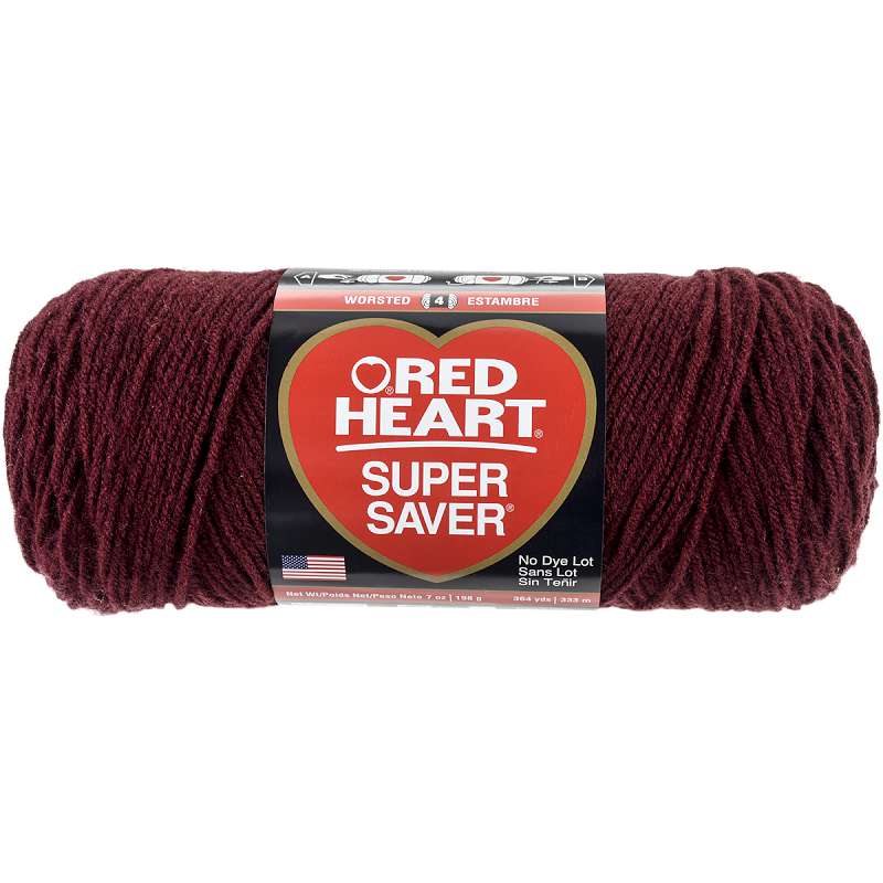 Red Heart Super Saver Yarn Claret