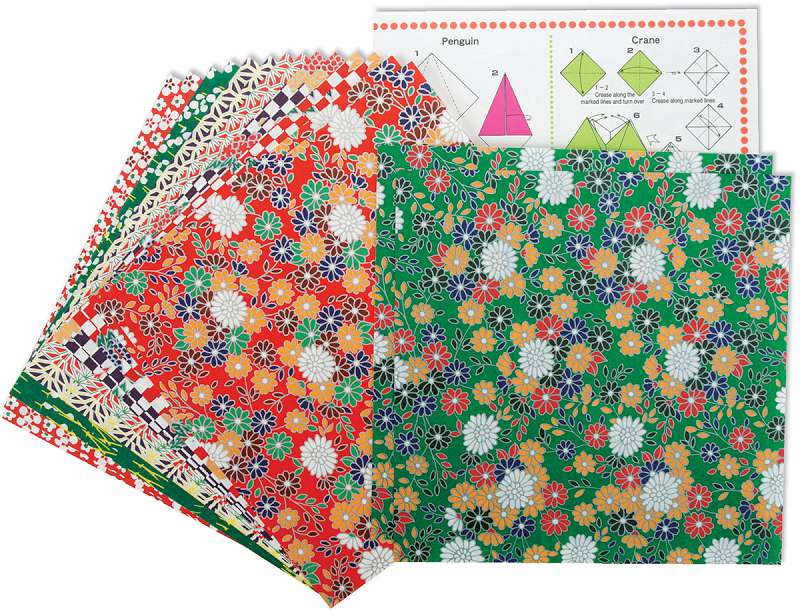 Fold 'Ems Origami Paper 5.875" 16/Pkg Folk Art