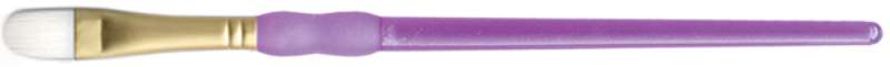 Crafter's Choice White Taklon Filbert Brush Size 6