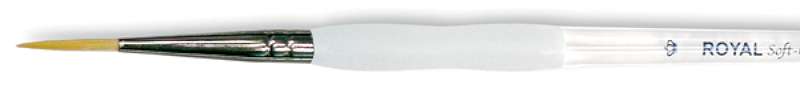 Soft-Grip Golden Taklon Short Liner Brush Size 20/0