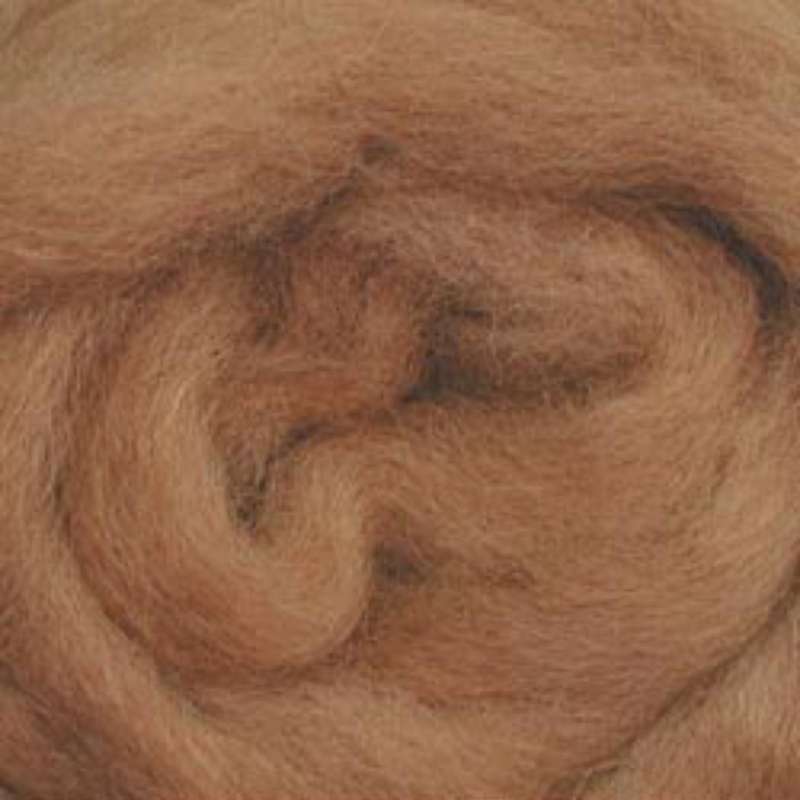 Wool Roving 12" .22oz Camel