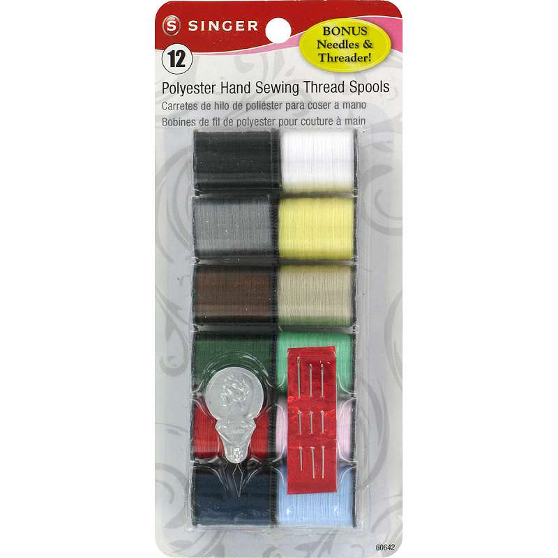 Polyester Thread 25yd 12/Pkg Light & Dark Shades