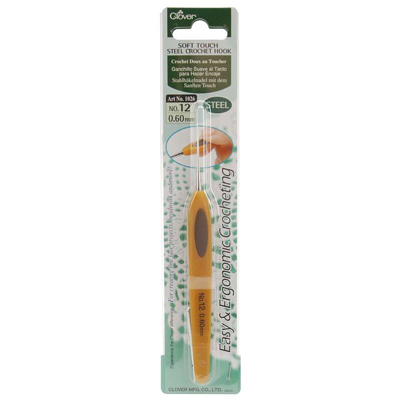 Soft Touch Steel Crochet Hook Size 12/.6mm
