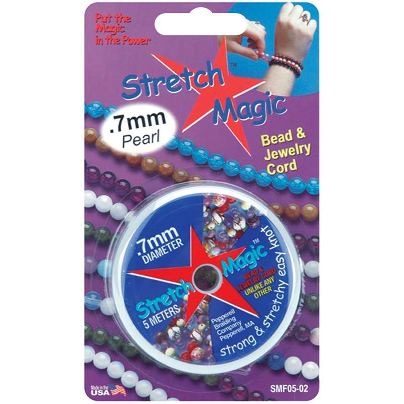 Stretch Magic Bead & Jewelry Cord .7mmX5m Pearl