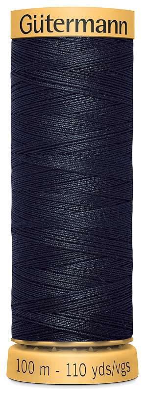 Natural Cotton Thread 110yd Dark Navy