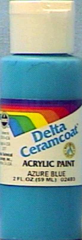 Ceramcoat Acrylic Paint 2oz Azure Blue - Semi-Opaque