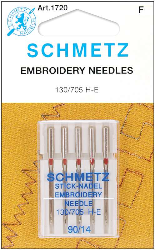 Embroidery Machine Needles Size 14/90 5/Pkg