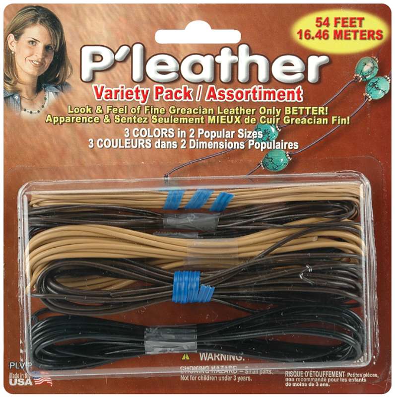 P'leather Cord Pack 54' Black, Brown & Beige