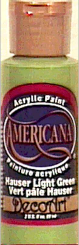 Americana Acrylic Paint 2oz Hauser Light Green - Opaque