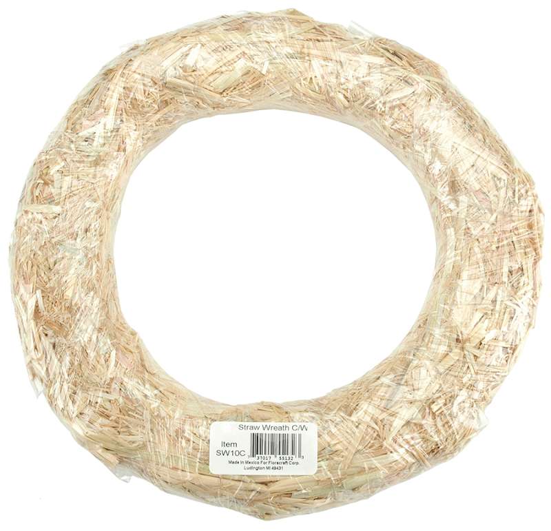 Straw Wreath 18"