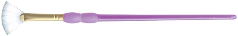 Crafter's Choice White Taklon Fan Brush Size 1