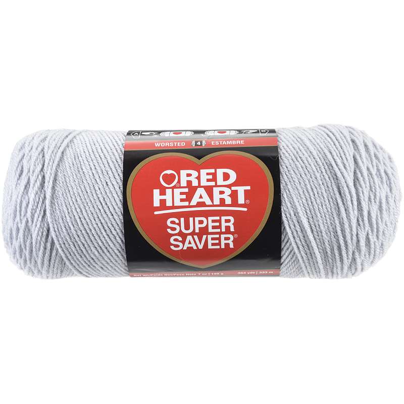 Red Heart Super Saver Yarn Light Grey