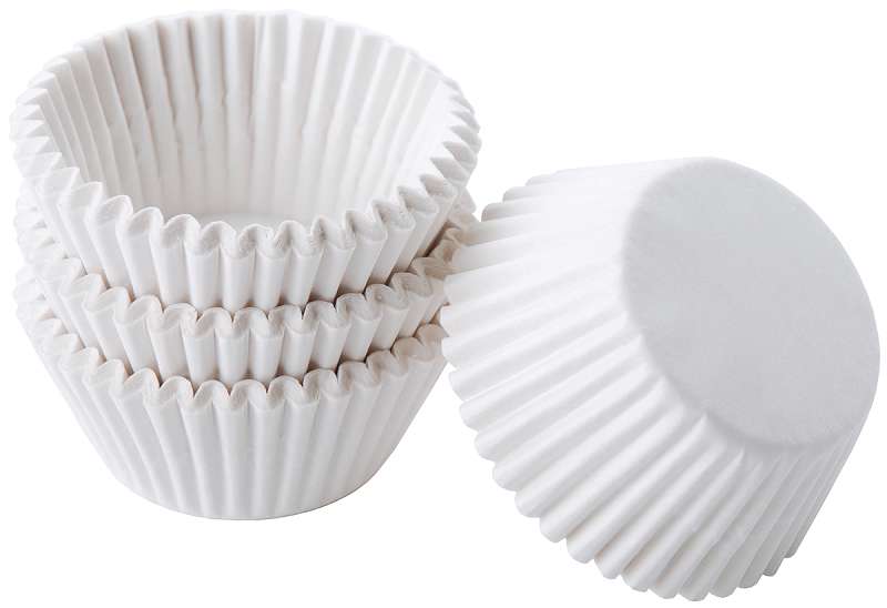 Mini Baking Cups White 100/Pkg