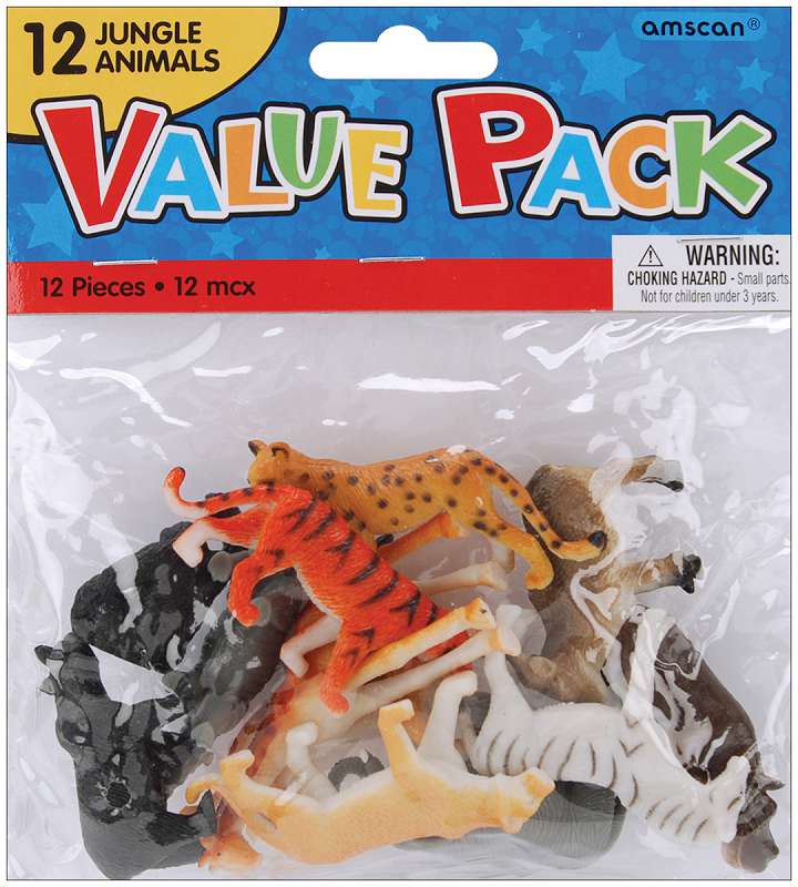 Party Favors 12/Pkg Jungle Animals