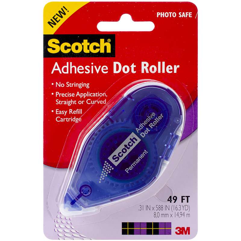 Scotch Adhesive Dot Roller  .31"X49'