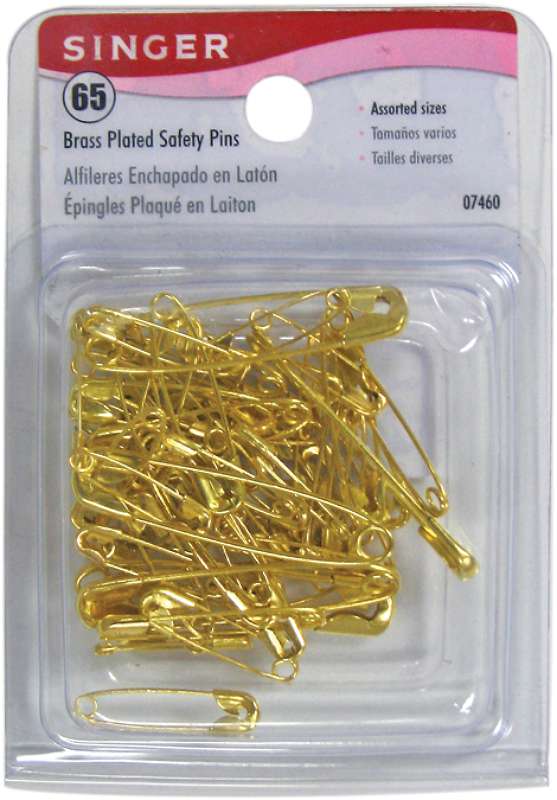 Safety Pins Sizes 1 To 3 65/Pkg