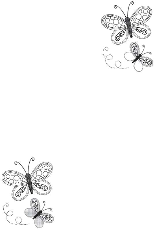 Mini Clear Stamps 2.25"X3" Butterflies