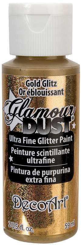 Glamour Dust Glitter Paint 2oz Gold Glitz