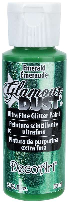 Glamour Dust Glitter Paint 2oz Emerald