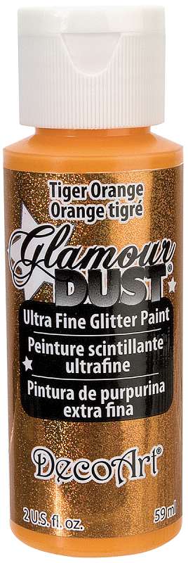 Glamour Dust Glitter Paint 2oz Tiger Orange