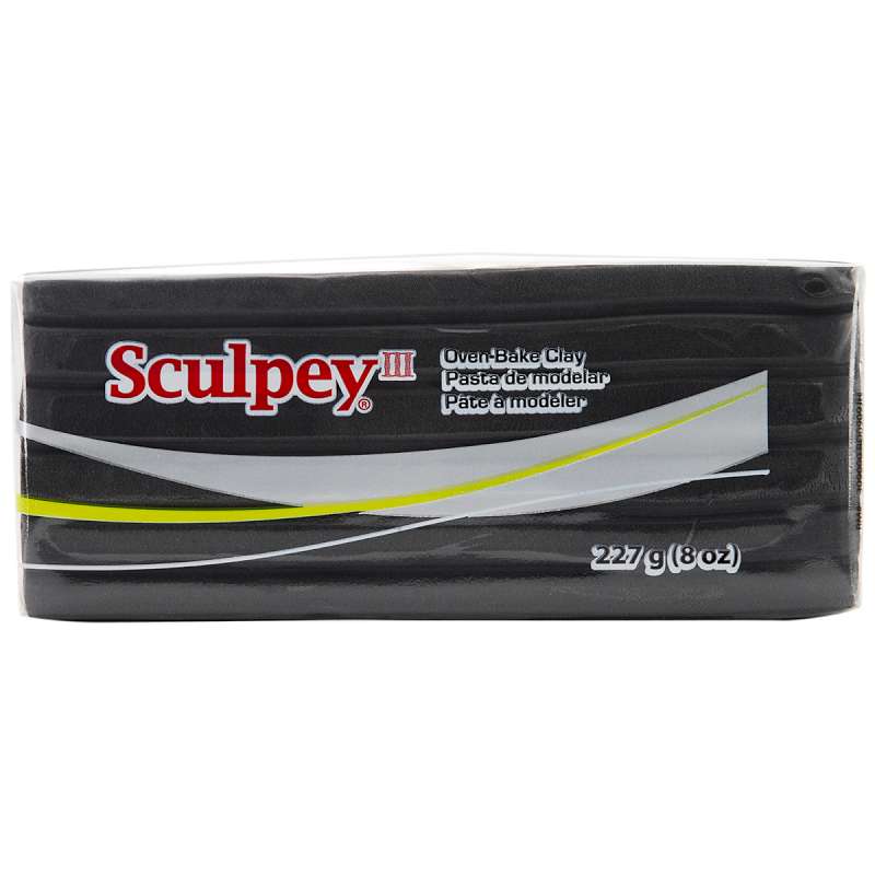 Sculpey III Polymer Clay 8oz Black