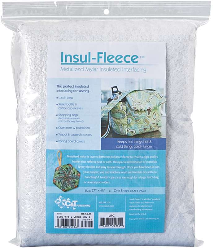 Insul-Fleece Metalized Mylar Insulated Interfacing  27"X45"