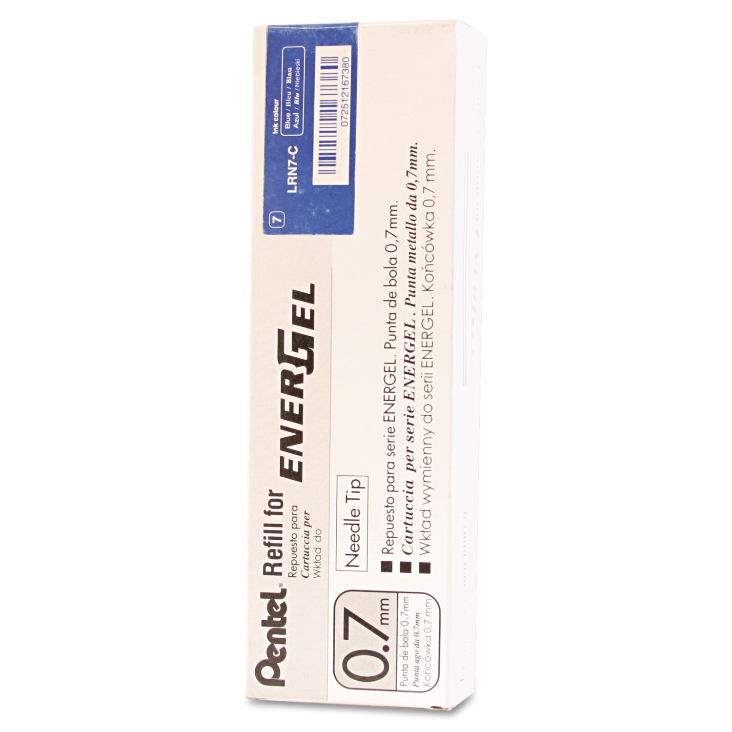 Pentel® Refill for Pentel EnerGel Retractable Liquid Gel Pens, Medium, Blue Ink
